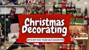 Christmas Decor: Tricking my Daughter into Helping me Decorate the House 🎄