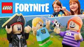 LEGO FORTNiTE with Adley & Niko!!  DAY 1 of Family Survival - Finding Secrets we Learn how to Build