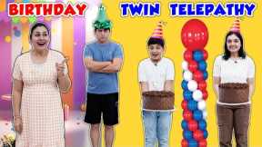 BIRTHDAY TWIN TELEPATHY | Papa Ka Birthday Celebration | Eating Challenge | Aayu and Pihu Show