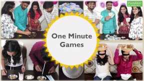 8 One Minute Games | Indoor Games for kids and adults | birthday party games | Kitty Party Games