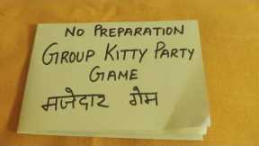 Group Game/ Kitty Party Games/Birthday party games/Corporate parties games/Fun games for all parties