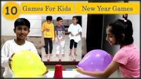10 New Year Party Games | New Year Eve Games | Indoor games for kids | Games for Kids Party (2024)