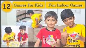 12 Indoor Games and Activities for Kids | Party games for kids | Birthday Party games | Fundoor