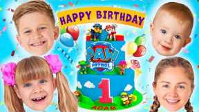 Baby Adam's 1st Birthday - Kids Birthday party!