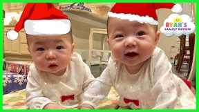 Christmas Morning 2016 Opening Presents Surprise Family Fun Baby 1st Christmas Ryan's Family Review