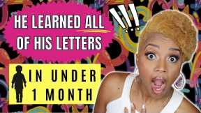 OMG! 👀 I can't believe it! He learned ALL the ALPHABETS & LETTER SOUNDS in less than 1 month