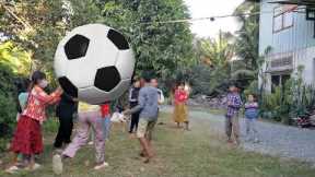 Fun outdoor game for kids with balls