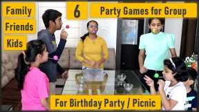 6 Party games for Groups | Birthday Games | Kids Party Games | Birthday Party Games | Funny Games