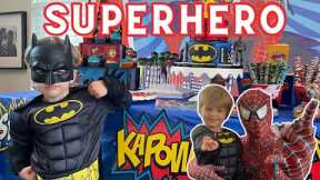 Ultimate SUPERHERO Birthday Party! SPIDERMAN/BATMAN/HULK/BOUNCE HOUSE/GAMES/TODDLERS/KIDS