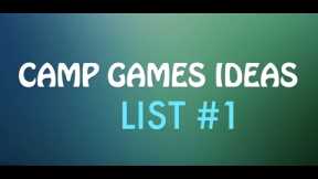 CAMP GAMES IDEAS #1 - Youth or Family Camp Relay Games