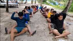 Team Building Games at the Beach