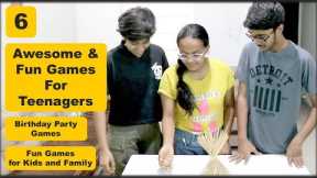 6 Fun Games for Teenagers | Party Games for kids and Adults | Indoor games for family games night