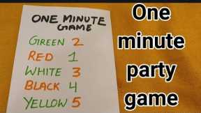 ONE MINUTE GAMES/KITTY PARTY GAMES/FUN GAMES FOR ALL PARTIES