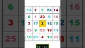 Practice Schulte Table - Part 2