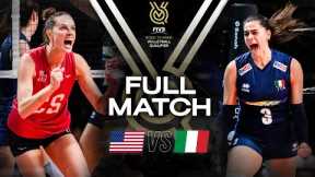 🇺🇸 USA vs 🇮🇹 ITA - Paris 2024 Olympic Qualification Tournament | Full Match - Volleyball