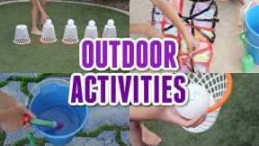 OUTDOOR ACTIVITIES for Kids at Home - Budget Friendly Outside Play Ideas